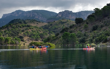 Amb caiac pel pantà de Siurana