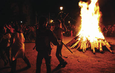 Foguera de Sant Joan d'Isil