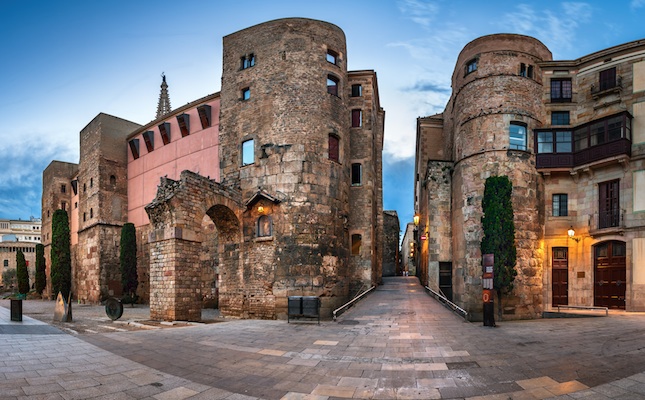 La plaa de la Catedral, al barri Gtic de Barcelona