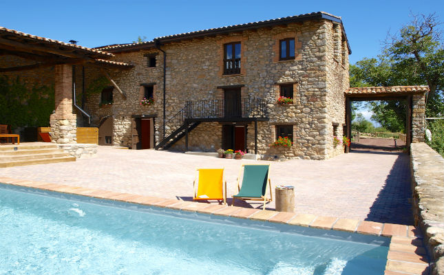 Vista exterior de la casa rural Cal Pesolet 