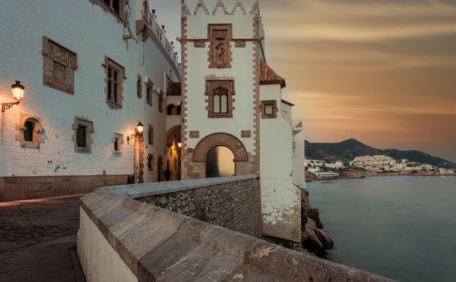 El museu i el palau Maricel, a Sitges