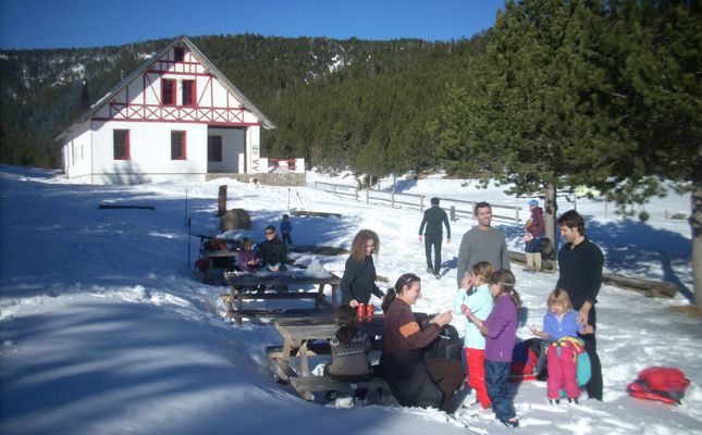 La zona de pcnic del refugi Comes de Rubi