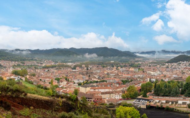 Vista d'Olot des del Montsacopa