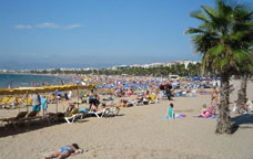 La platja de Salou