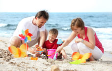 Família a la platja