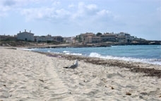 La platja d'es Trenc, a Mallorca