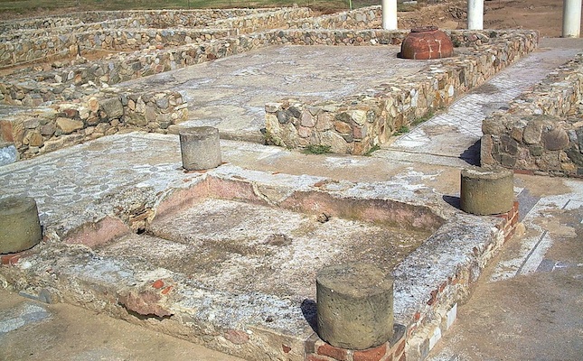 Les restes de la vil·la romana de Torre Llauder, a Mataró