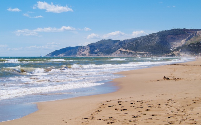 La platja de Castelldefels