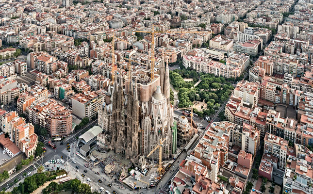 La Sagrada Família a vista d'ocell La Sagrada Família a vista d'ocell