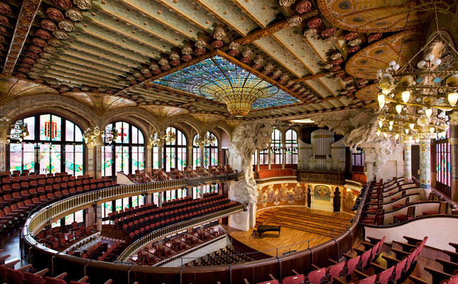 Interior del Palau de la Música Interior del Palau de la Música