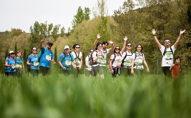 Alguns dels equips de la Trailwalker, en el transcurs de la cursa
