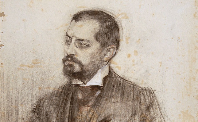 Retrat de Josep Puig i Cadafalch fet per Ramon Casas i conservat al MNAC