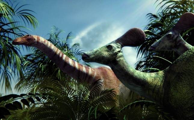 Una recreació dels últims dinosaures que van viure als Pirineus