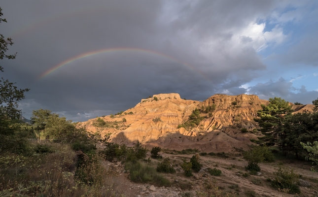 Les 'badlands' del Molí del Baró, a prop de Sant Romà d'Abella (Isona i Conca Dellà)