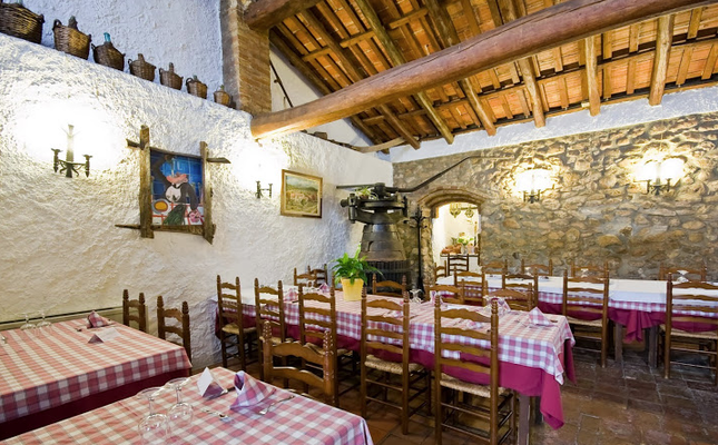 La sala del restaurant El Vinyet
