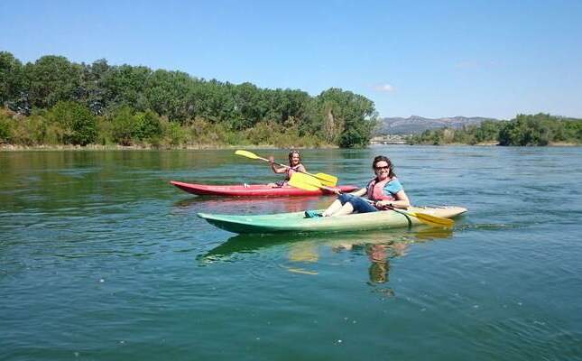 Excursió en kayak pel riu Ebre Excursió en kayak pel riu Ebre