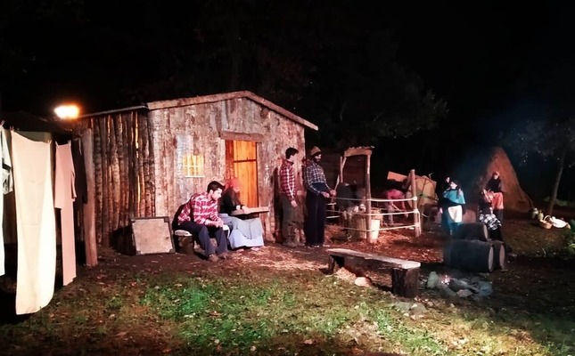 L'escena dels pastors del pessebre vivent de Maçanet