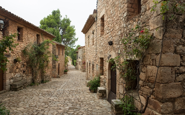El carrer Major de Siurana travessa el nucli urbà de cap a cap El carrer Major de Siurana travessa el nucli urbà de cap a cap