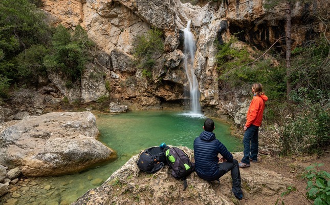 Una de les etapes de la Ruta dels Refugis passa pels gorgs de la Febró Una de les etapes de la Ruta dels Refugis passa pels gorgs de la Febró
