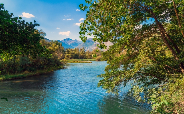 El pantà de la Torrassa envoltat de natura El pantà de la Torrassa envoltat de natura