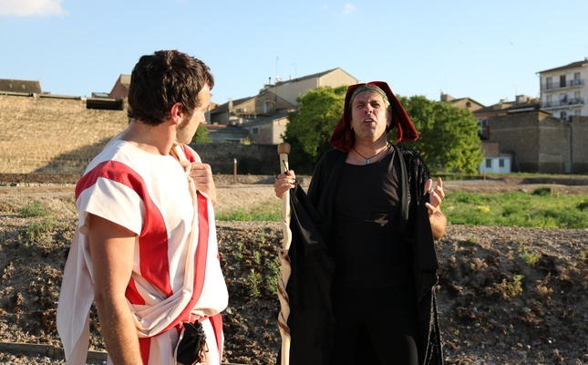 Una escena de la visita teatralitzada de Guissona