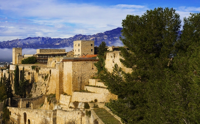 Uns templers us ensenyaran el castell de Tortosa