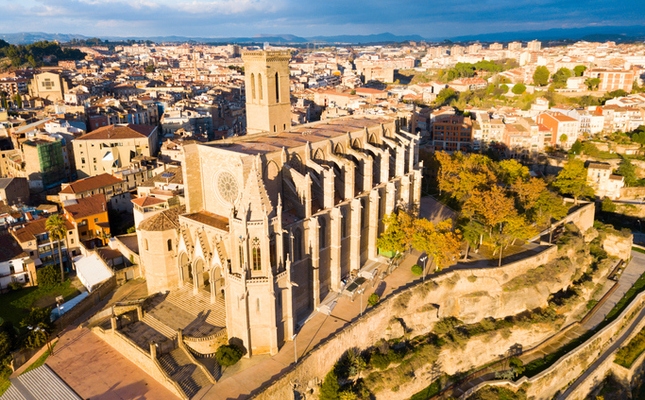 La Seu de Manresa des de l'aire