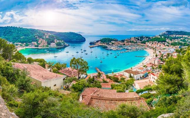 El port de Sóller a Mallorca
