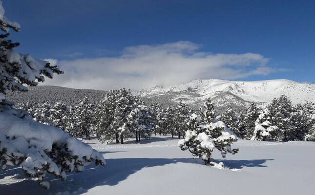 Paisatge nevat a l’estació de Guils Fontanera