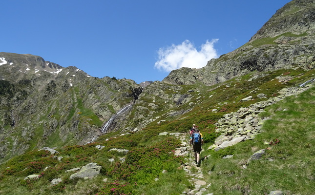 Camí que puja cap a l'estany de Certascan, des del Pla de Boavi