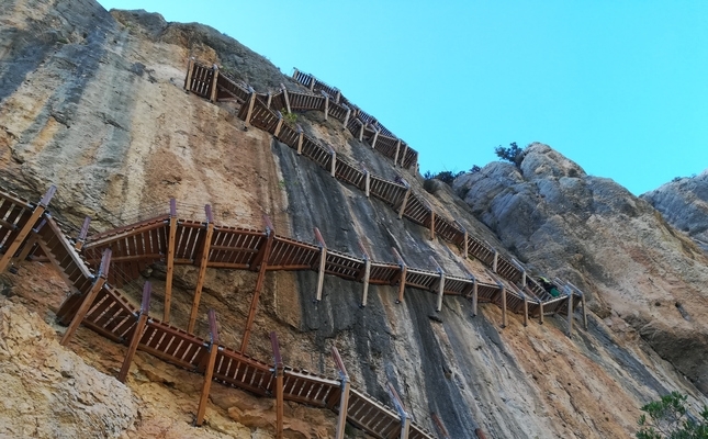 Les passarel·les de Montfalcó ofereixen unes vistes privilagiades Les passarel·les de Montfalcó ofereixen unes vistes privilagiades