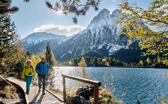 Imatge de l'Estany de Sant Maurici, situat al Parc Nacional d'Aigüestortes