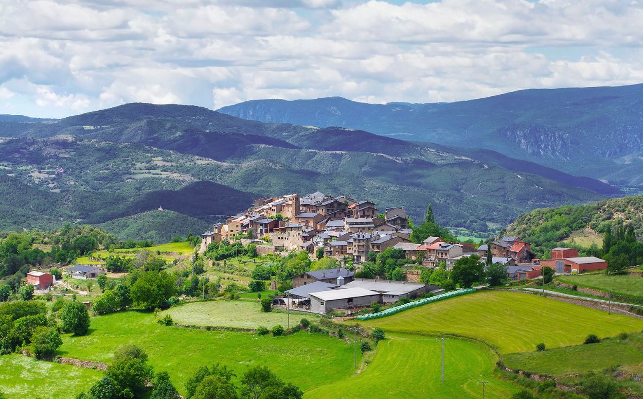 El poble d'Estamariu, a l'Alt Urgell El poble d'Estamariu, a l'Alt Urgell