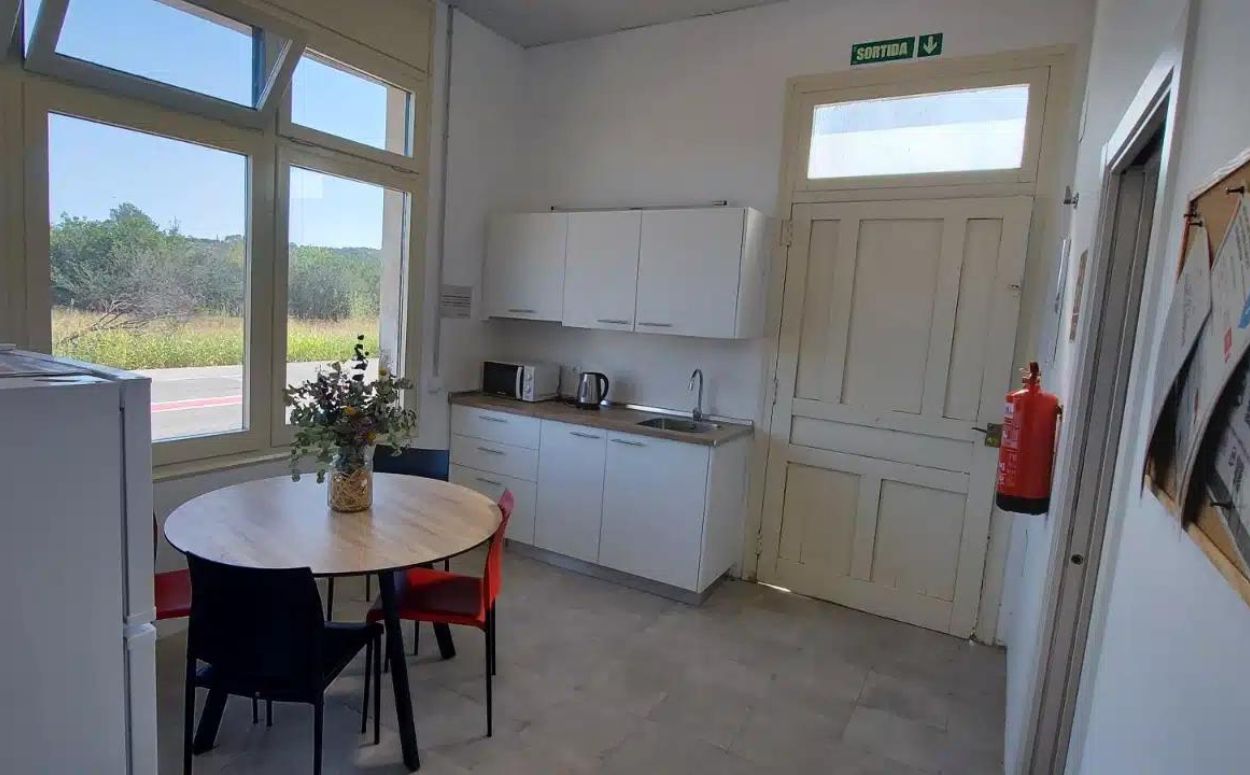 L'interior de l'alberg a Cal Trepat