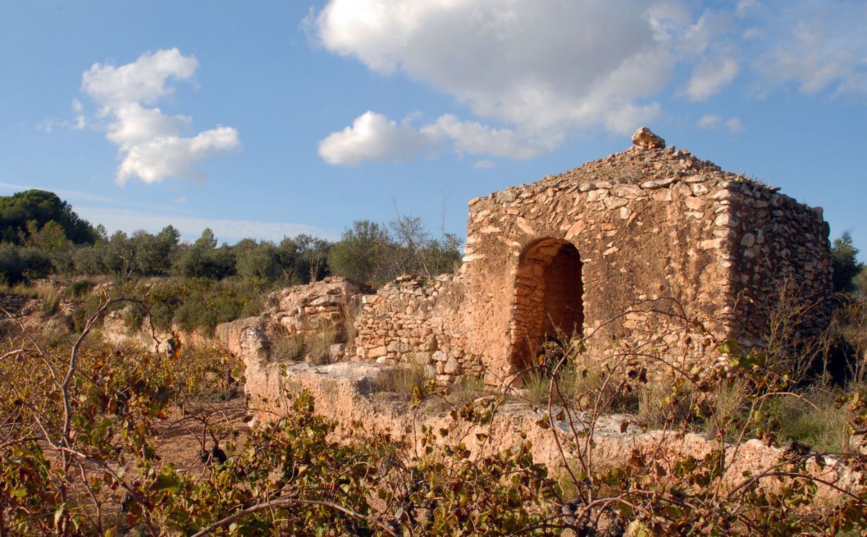 Una barraca de pedra seca a les terres de Lleida