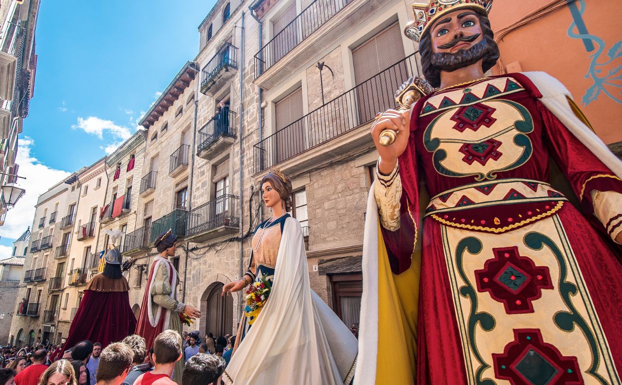 Gegants de Solsona durant la celebració de la Festa del Corpus Gegants de Solsona durant la celebració de la Festa del Corpus