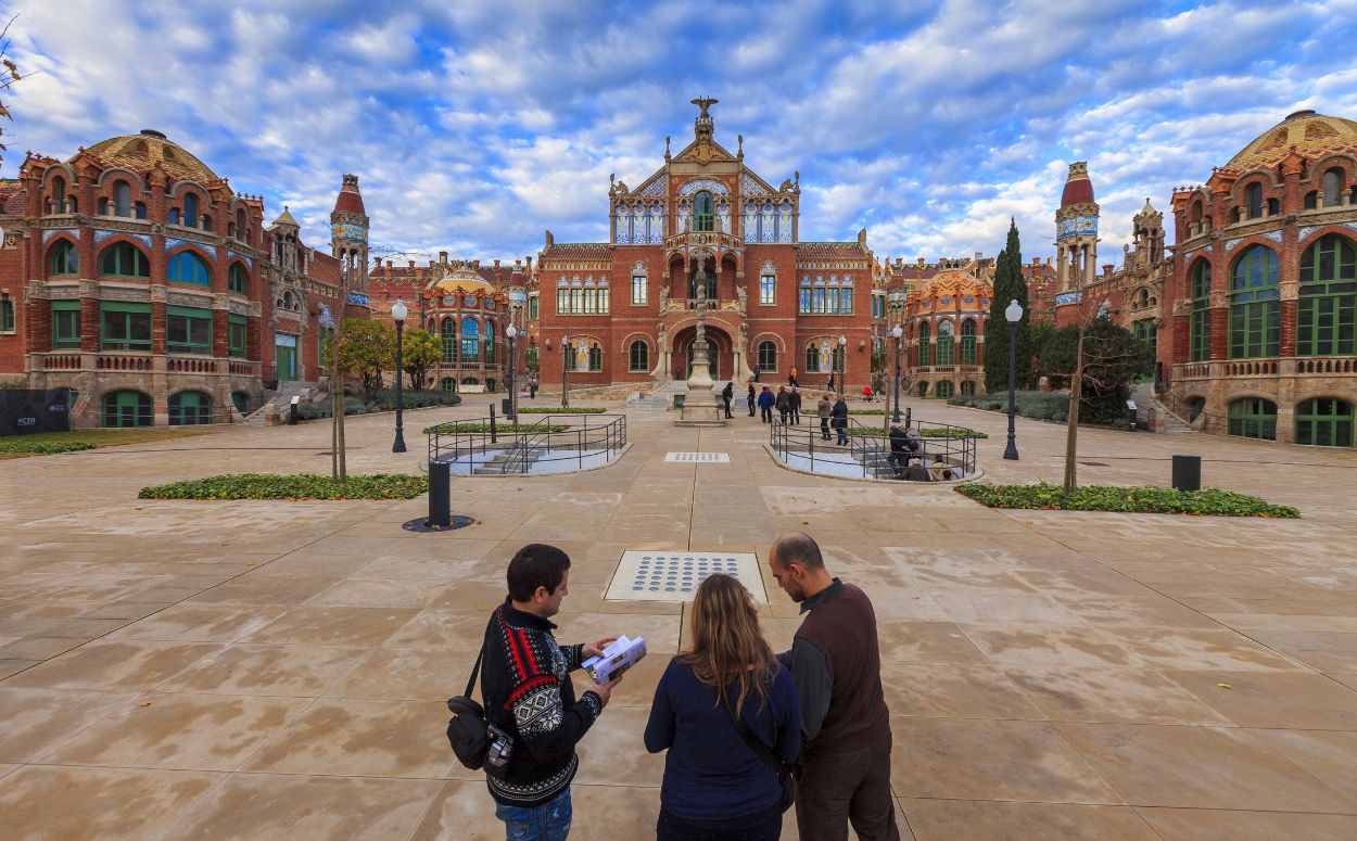 Hospital de Sant Pau de Barcelona, obra de Lluís Domènech i Montaner Hospital de Sant Pau de Barcelona, obra de Lluís Domènech i Montaner