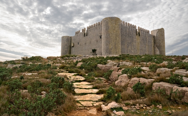 El castell del Montgrí es va començar a construir entre el 1294 i el 1301, a iniciativa del rei Jaume II per defensar-se de les amenaces dels comtes d'Empúries però les obres no es van acabar mai.