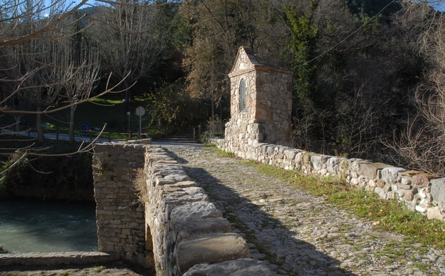 Resseguim l'antiga via ferroviària que es va construir el 1914 per portar la fusta entre els municipis de Gisclareny i Guardiola de Berguedà