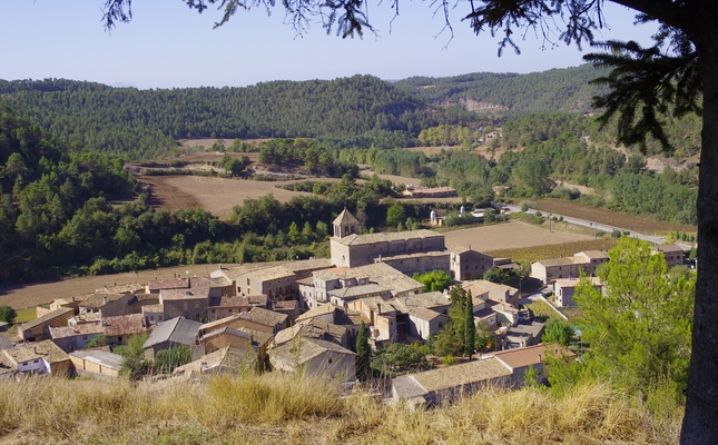 Vista del poble d'Oristà