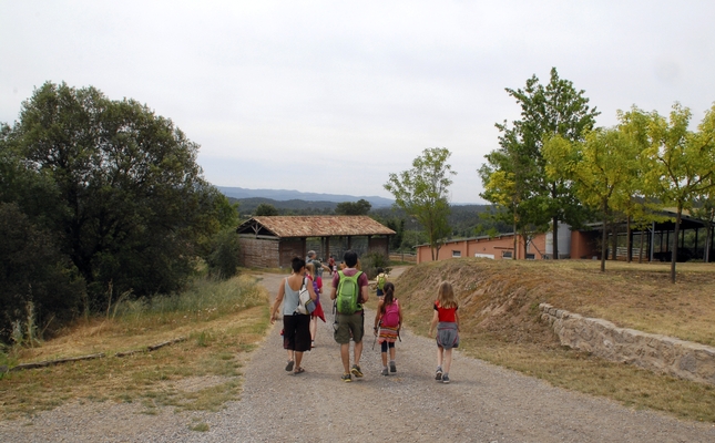 Caminada pel cor del Lluçanès, on aquesta riera travessa la subcomarca de nord a sud, entre lloms suaus i grans masos