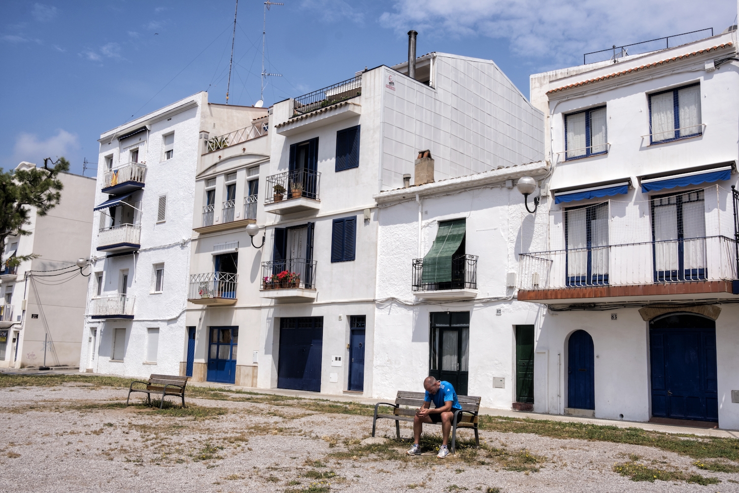 Algunes de les cases marineres que es conserven al passeig Marítim de Vilanova