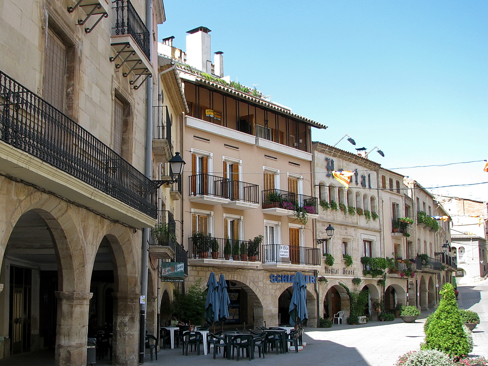Plaça Major de les Borges Blanques.