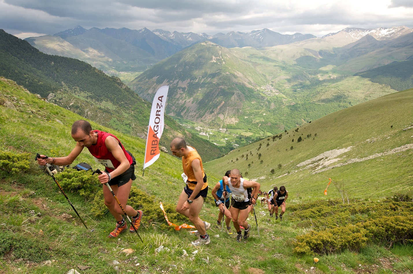 Una de les proves dels Sky Games a la Ribagorça, campionats del món de curses de muntanya.