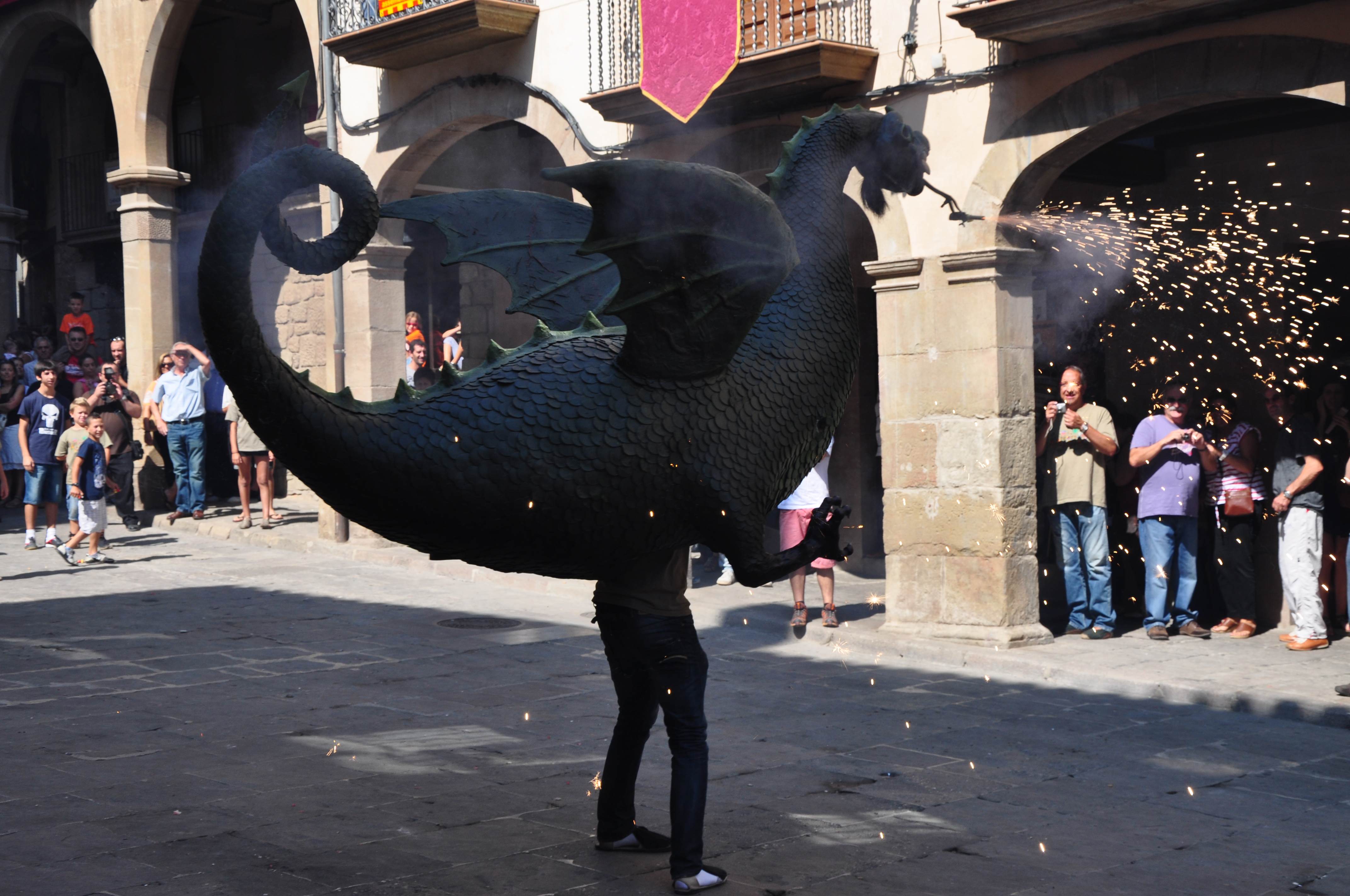 Drac de Solsona a la festa major Drac de Solsona a la festa major