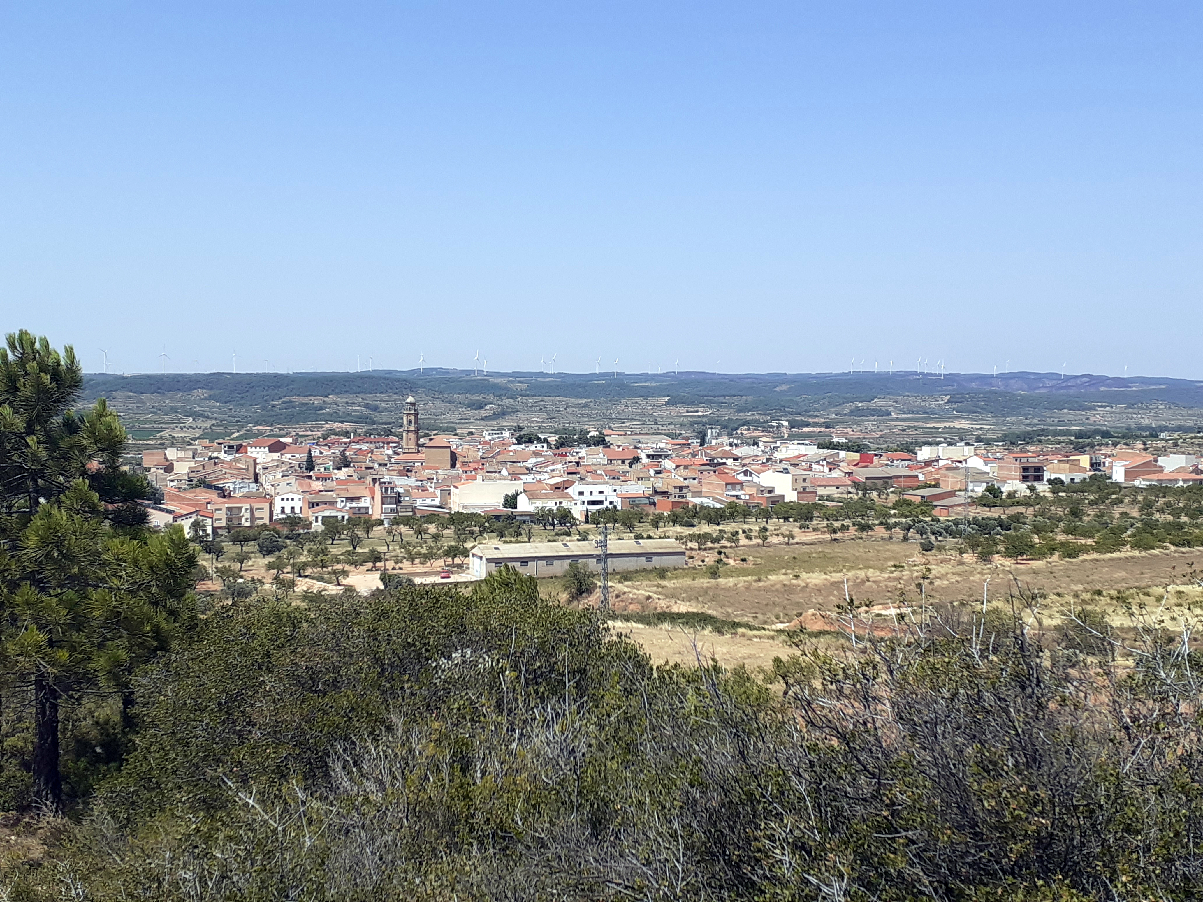 Vista de Gandesa des del Calvari Vista de Gandesa des del Calvari