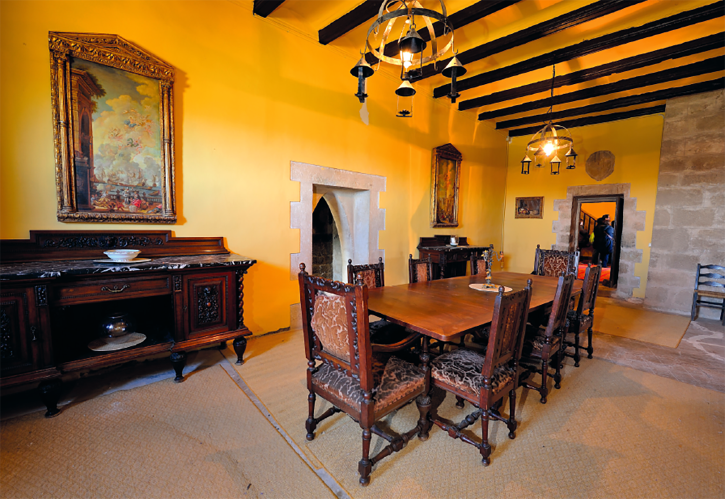 L'interior del Castell de les Sitges