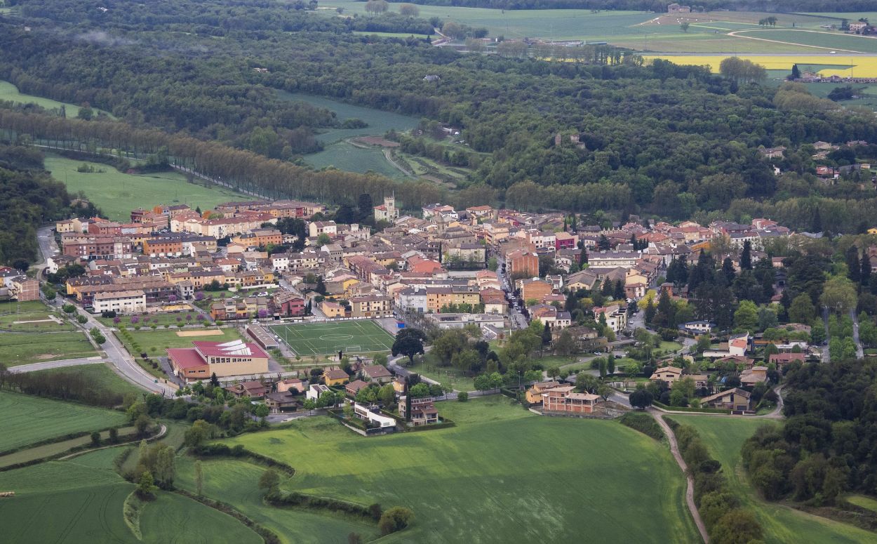 Vista aèria de Sant Julià de Vilatorta
