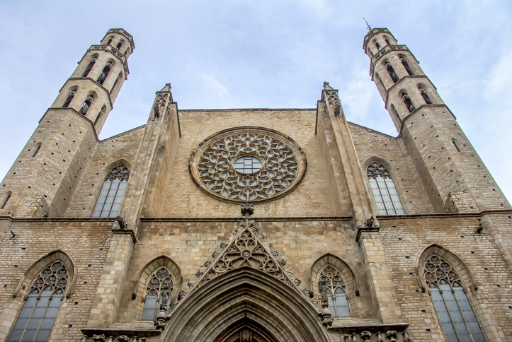 La façana de Santa Maria del Mar, sempre imponent La façana de Santa Maria del Mar, sempre imponent