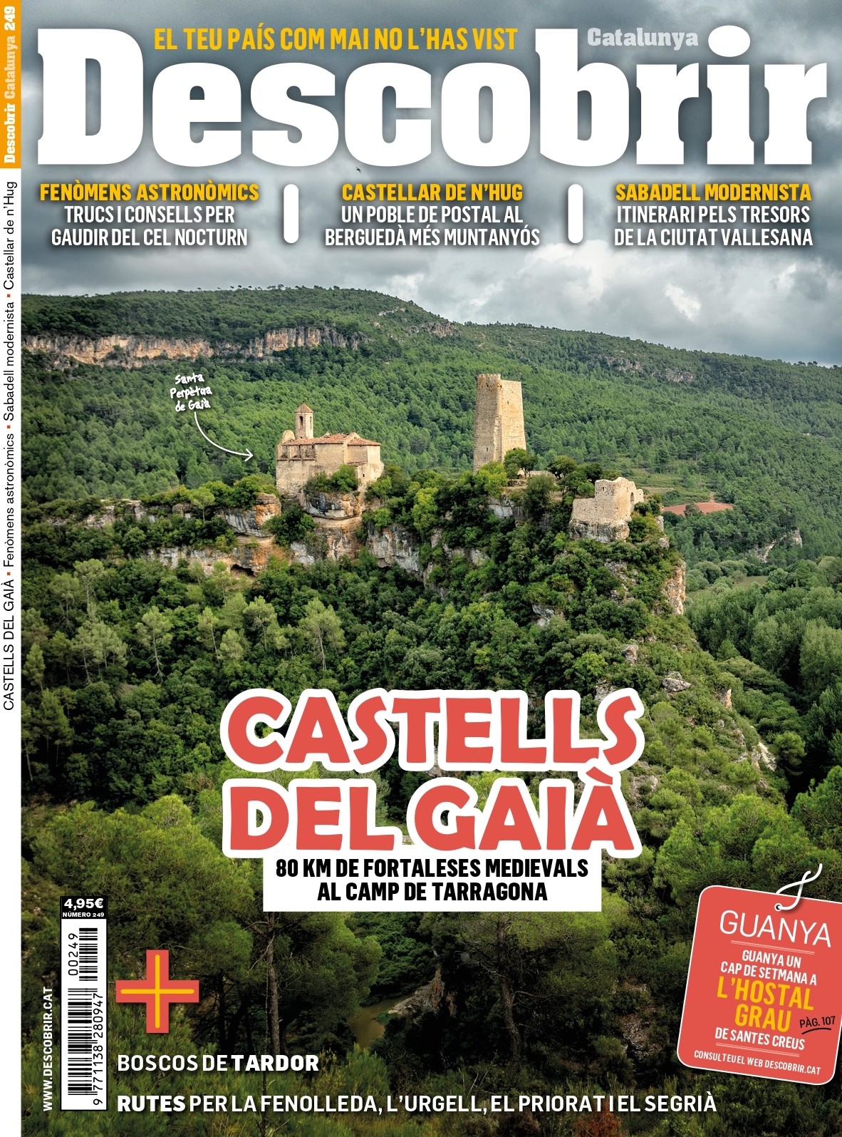 Portada Castells de Gaià - Descobrir 249 Portada Castells de Gaià - Descobrir 249